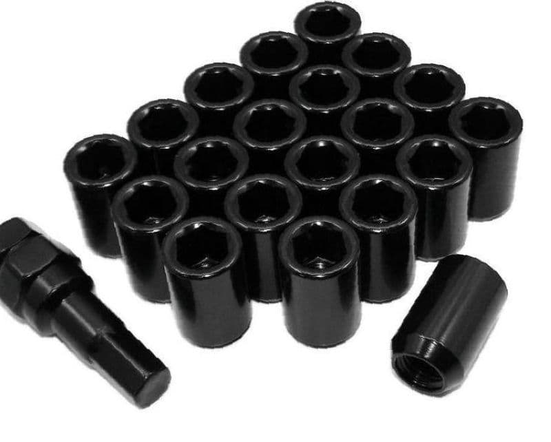 Гайка M12*1,5 черная внутр. шестигр.